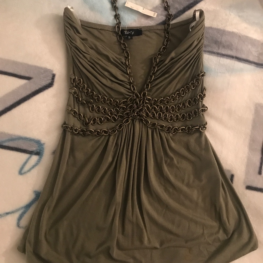 SKY Brand Embellished Tank Top